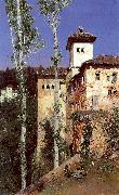 Ortega, Martin Rico y The Ladies' Tower in the Alhambra, Granada France oil painting artist